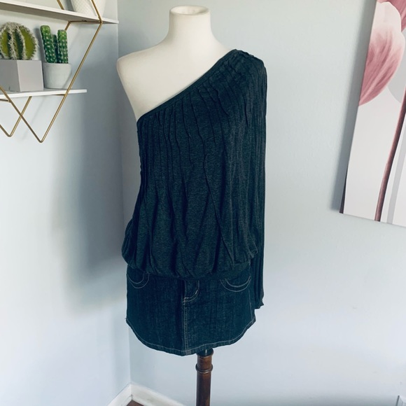 Robert Rodriguez • Gray One Shoulder Top Blouse • Size XS - Picture 5 of 11